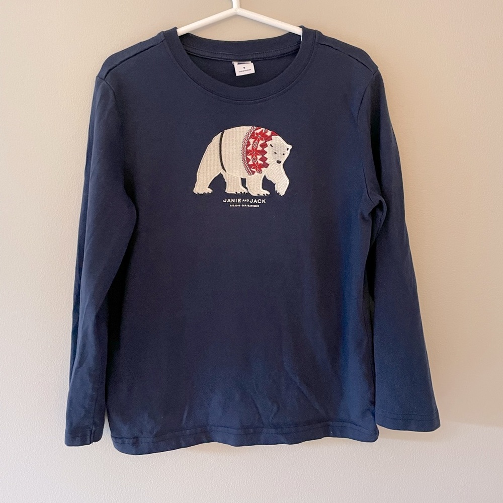 Janie and Jack Boys Long Sleeve Tee, size 5
